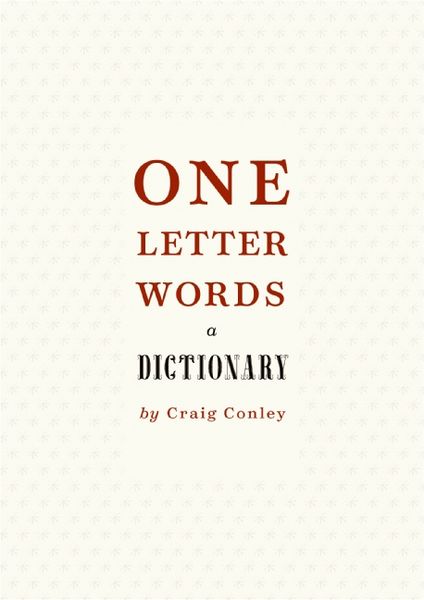 Produktbild: One-Letter Words: A Dictionary