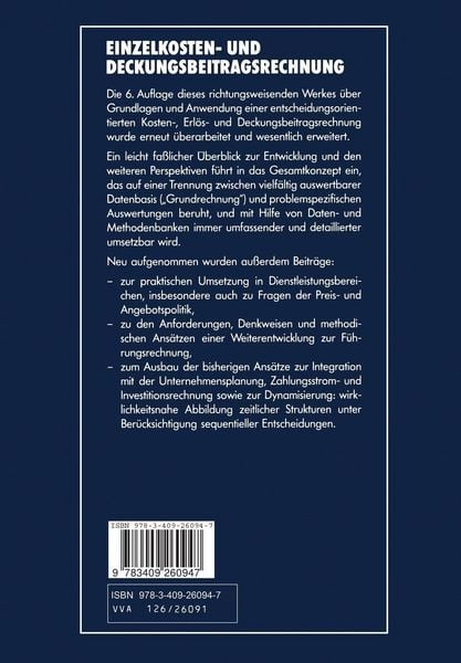 Produktbild: Einzelkosten- und Deckungsbeitragsrechnung
