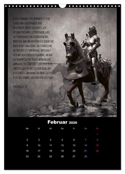 Produktbild: Der Bibelkalender - mit Gottes Wort durchs Jahr (Wandkalender 2026 DIN A3 hoch), CALVENDO Monatskalender