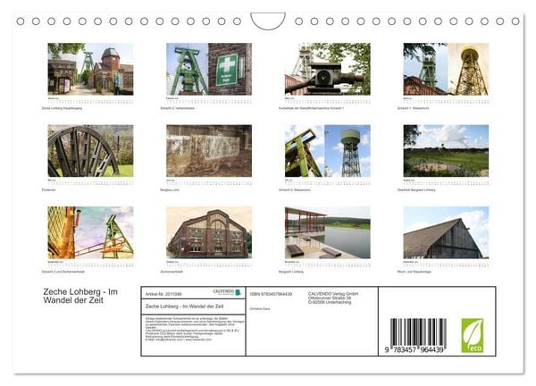 Produktbild: Zeche Lohberg - Im Wandel der Zeit (Wandkalender 2026 DIN A4 quer), CALVENDO Monatskalender