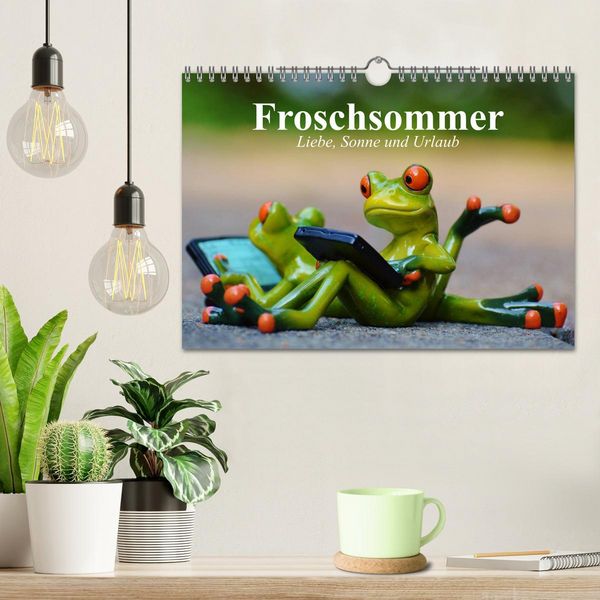 Produktbild: Froschsommer. Liebe, Sonne und Urlaub (Wandkalender 2026 DIN A4 quer), CALVENDO Monatskalender