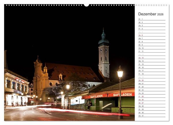 Produktbild: M&uuml;nchen - Die Sch&ouml;ne (hochwertiger Premium Wandkalender 2026 DIN A2 quer), Kunstdruck in Hochglanz