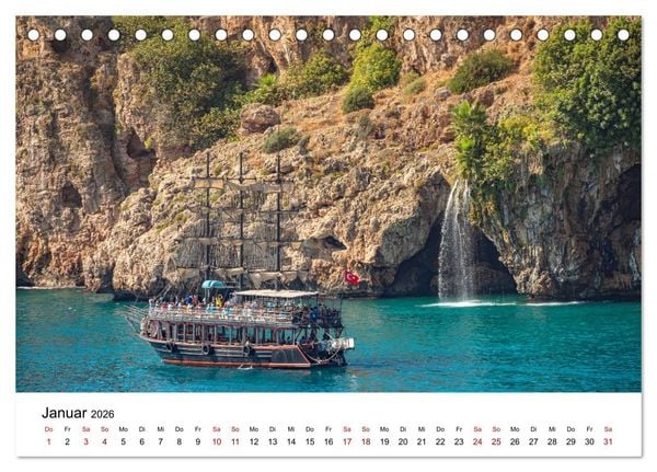 Produktbild: T&uuml;rkei, Antalya: Urlaubsparadies am Mittelmeer (Tischkalender 2026 DIN A5 quer), CALVENDO Monatskalender