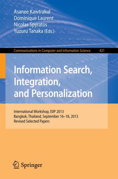 Produktbild: Information Search, Integration, and Personalization
