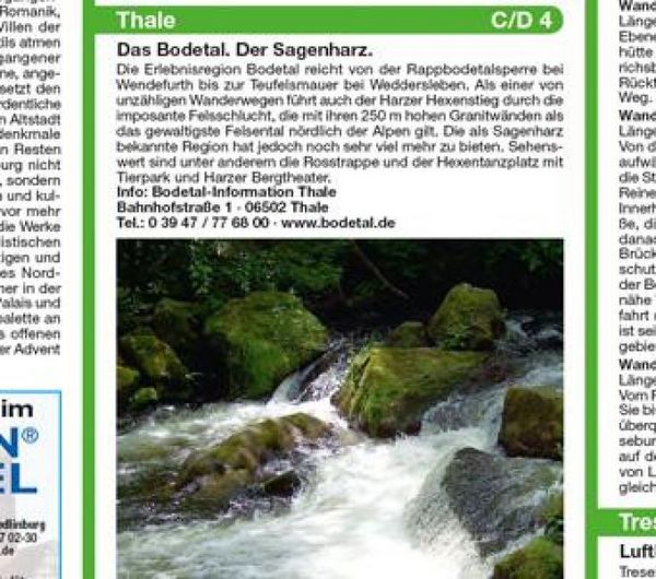Produktbild: Publicpress Rad- und Wanderkarte Bodetal, Selketal 1:50.000