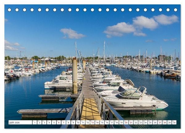 Produktbild: &Agrave; la d&eacute;couverte de la Bretagne - En Finist&egrave;re Sud (Calendrier de bureau 2026 DIN A5 vertical), CALVENDO calendrier mensuel