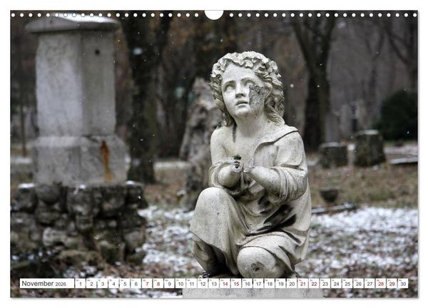 Produktbild: Alte Grabdenkm&auml;ler (Wandkalender 2026 DIN A3 quer), CALVENDO Monatskalender