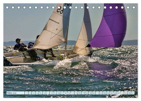 Produktbild: Segeln, Freiheit erleben (Tischkalender 2026 DIN A5 quer), CALVENDO Monatskalender