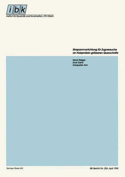 Produktbild: Einspannvorrichtung f&uuml;r Zugversuche an Holzproben gr&ouml;sseren Querschnitts