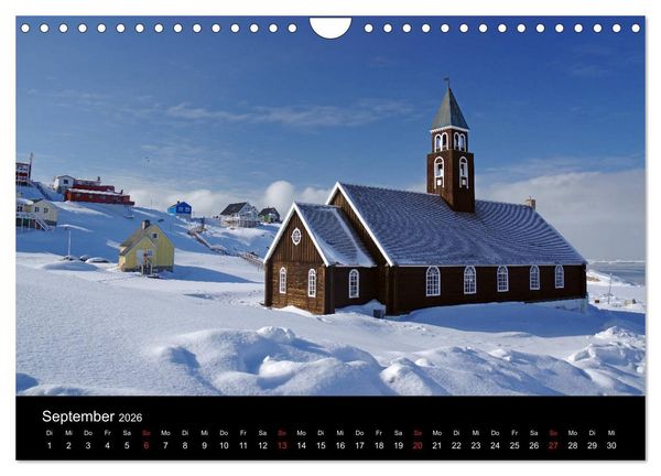 Produktbild: Gr&ouml;nland - Der wilde, wei&szlig;e Westen (Wandkalender 2026 DIN A4 quer), CALVENDO Monatskalender
