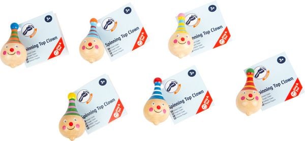 Produktbild: Holzkreisel Clown