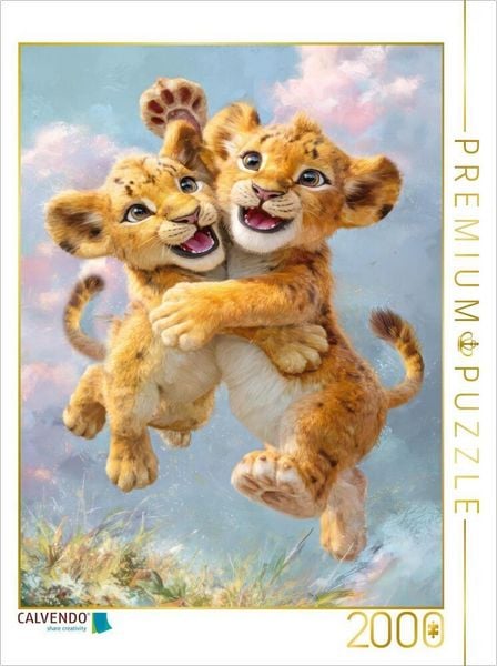 CALVENDO Puzzle Entzückende Tierbaby Illustrationen | 2000 Teile Lege-Größe 90 × 67 cm Foto-Puzzle für glückliche Stunden