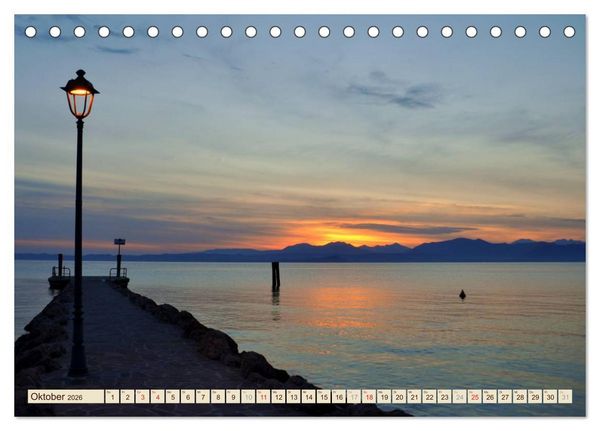 Produktbild: Impressionen vom Gardasee (Tischkalender 2026 DIN A5 quer), CALVENDO Monatskalender