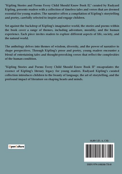 Produktbild: Kipling Stories and Poems Every Child Should Know Book II