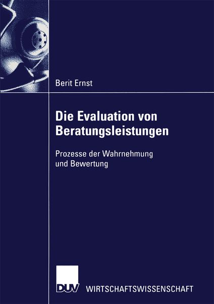 Produktbild: Die Evaluation von Beratungsleistungen
