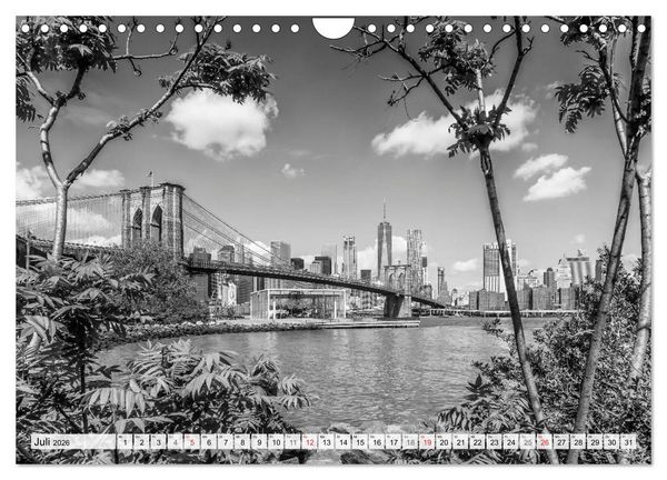 Produktbild: BROOKLYN BRIDGE Das Wahrzeichen von New York City (Wandkalender 2026 DIN A4 quer), CALVENDO Monatskalender