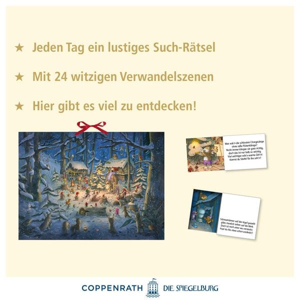 Produktbild: Wand-Adventskalender &ndash; Tierischer Chor im Winterwald