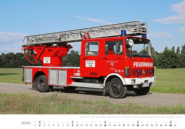 'Feuerwehr Kalender 2025 Wandkalender' - 'Nutz- & Schienenfahrzeuge'