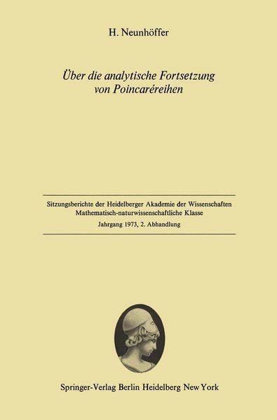 Produktbild: &Uuml;ber die analytische Fortsetzung von Poincar&eacute;reihen