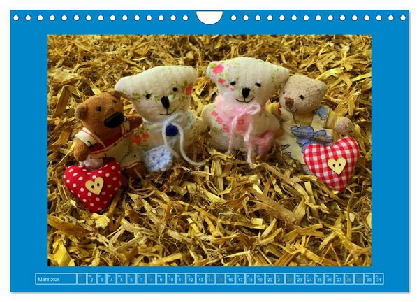 Produktbild: Der Baerchenladen, Teddys und Kunst zum Verlieben (Wandkalender 2026 DIN A4 quer), CALVENDO Monatskalender
