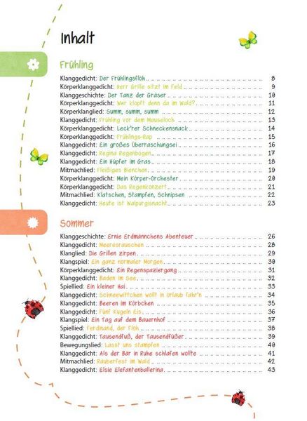 Produktbild: Das Kita-Jahreszeitenbuch: Klanggeschichten & Spiellieder