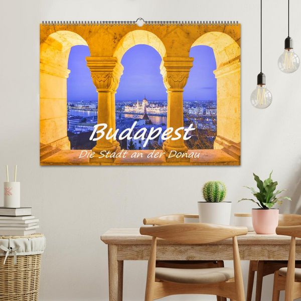 Produktbild: Budapest - Die Stadt an der Donau (Wandkalender 2026 DIN A2 quer), CALVENDO Monatskalender