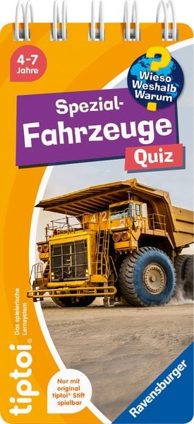 Tiptoi Wieso? Weshalb? Warum? Quiz - Spezialfahrzeuge, Gebundene Ausgabe von , Ravensburger Verlag GmbH, 9783473493135