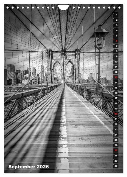 Produktbild: STADTBILDER Monochrome Momente (Wandkalender 2026 DIN A4 hoch), CALVENDO Monatskalender