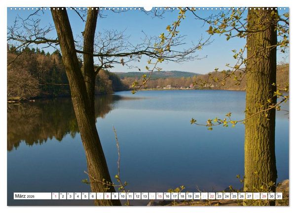 Produktbild: B&auml;che, Fl&uuml;sse, Seen - Wasser in der Eifel (Wandkalender 2026 DIN A2 quer), CALVENDO Monatskalender