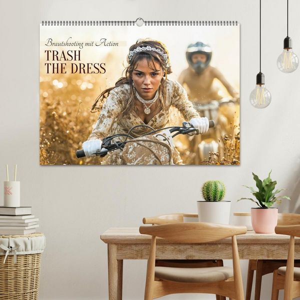Produktbild: Trash The Dress - Brautshooting mit Action (Wandkalender 2027 DIN A2 quer), CALVENDO Monatskalender