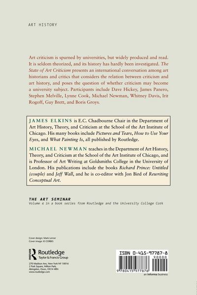 Produktbild: The State of Art Criticism