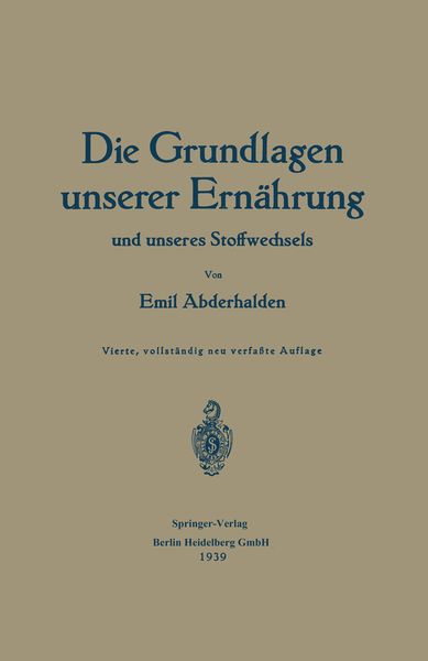 Produktbild: Die Grundlagen unserer Ern&auml;hrung und unseres Stoffwechsels