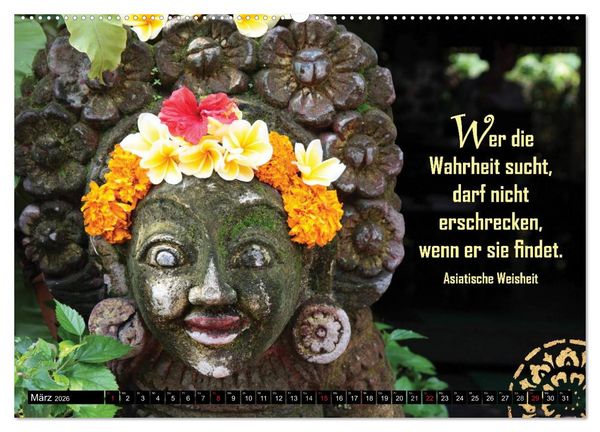 Produktbild: Spirituelles aus Asien - Weisheiten 2026 (Wandkalender 2026 DIN A2 quer), CALVENDO Monatskalender