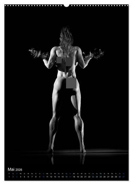 Produktbild: Kraft-Akt - Fitnessgirls in erotischen Abbildungen (hochwertiger Premium Wandkalender 2026 DIN A2 hoch), Kunstdruck in Hochglanz