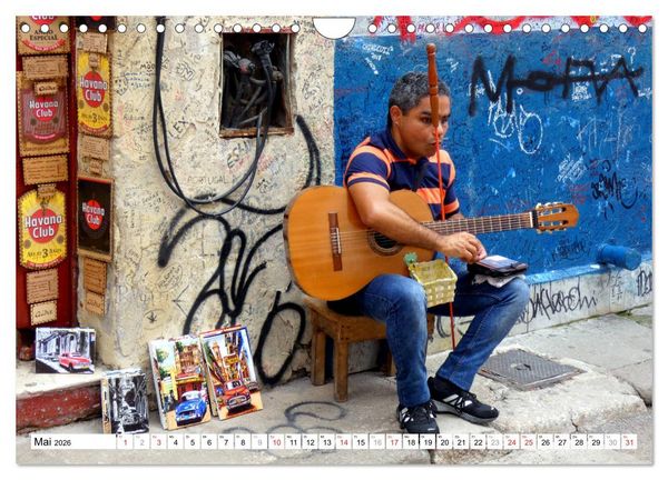 Produktbild: M&uacute;sica Cubana - Karibische Kl&auml;nge aus Kuba (Wandkalender 2026 DIN A4 quer), CALVENDO Monatskalender