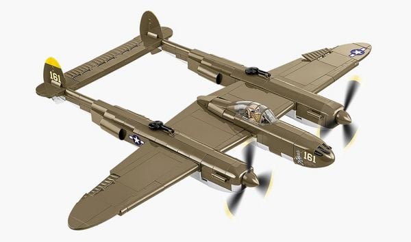 Produktbild: COBI Historical Collection 5763 - Lockheed P-38 Lightning (H), WWII, WWII, Bausatz 1:32, 650 Klemmbausteine/1 Figur