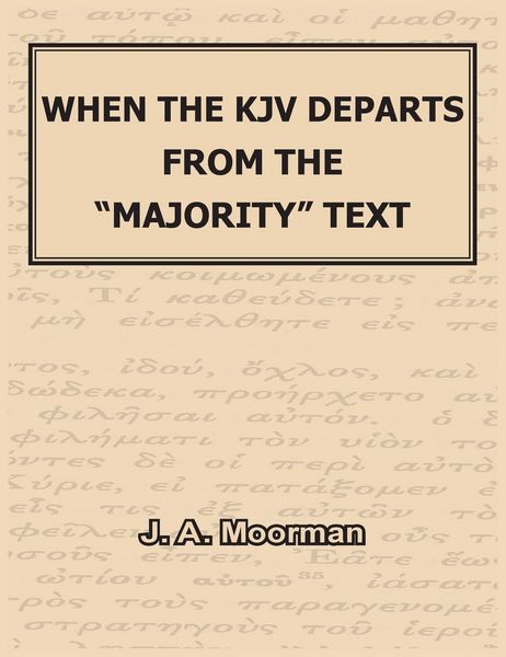 Produktbild: When the KJV Departs from the "majority" Text