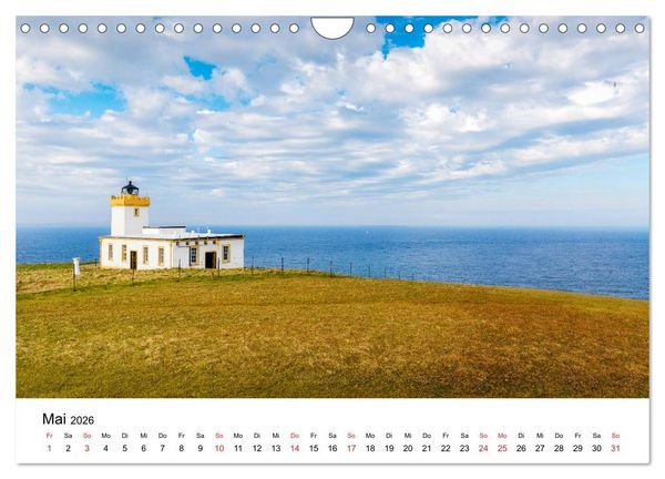 Produktbild: Schottlands Leuchtt&uuml;rme (Wandkalender 2026 DIN A4 quer), CALVENDO Monatskalender