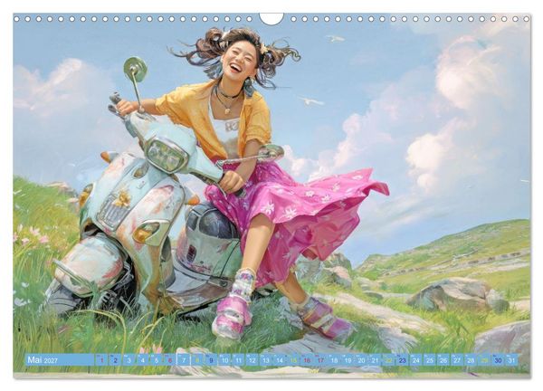 Produktbild: Japanische Figuren - Im Anime-Stil (Wandkalender 2027 DIN A3 quer), CALVENDO Monatskalender