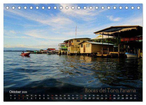 Produktbild: Von Mexiko nach Panama in 12 Monaten (Tischkalender 2026 DIN A5 quer), CALVENDO Monatskalender