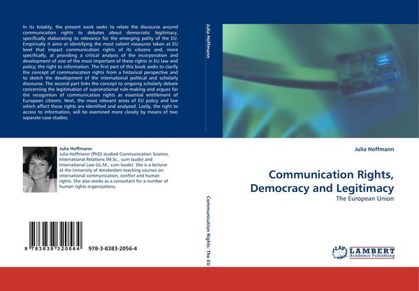 Produktbild: Communication Rights, Democracy and Legitimacy