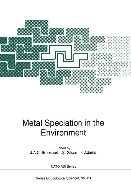 Produktbild: Metal Speciation in the Environment
