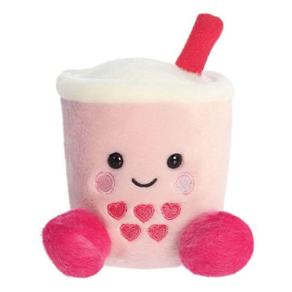 Produktbild: Aurora 77223 - Palm Pals Tangy Heart Boba, Bubbletea, Pl&uuml;schfigur, 13 cm