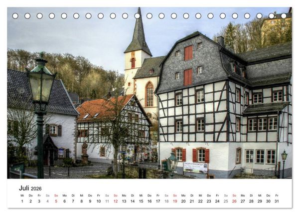 Produktbild: Die sch&ouml;nsten Orte der Eifel (Tischkalender 2026 DIN A5 quer), CALVENDO Monatskalender