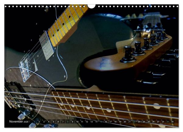Produktbild: Gitarren Snapshots (Wandkalender 2026 DIN A3 quer), CALVENDO Monatskalender