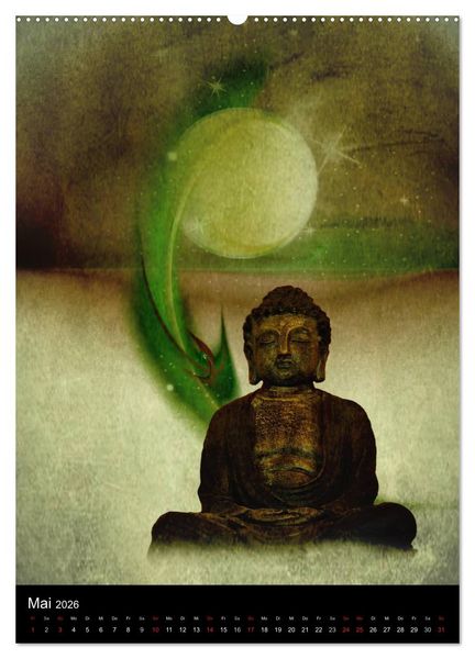 Produktbild: Buddha - Zeit f&uuml;r Entspannung (Wandkalender 2026 DIN A2 hoch), CALVENDO Monatskalender