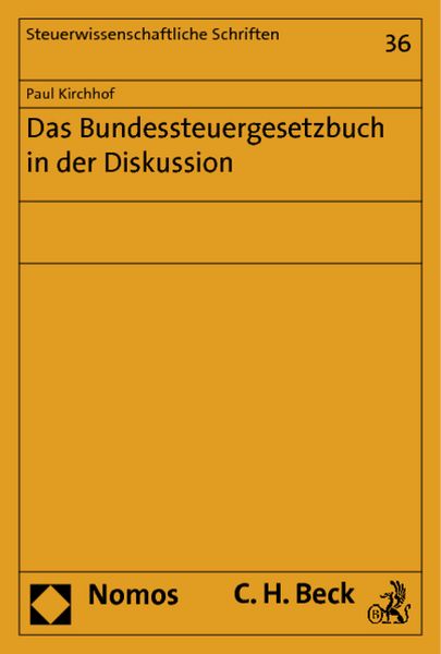 Produktbild: Das Bundessteuergesetzbuch in der Diskussion