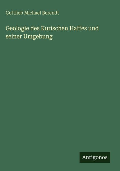 Produktbild: Geologie des Kurischen Haffes und seiner Umgebung