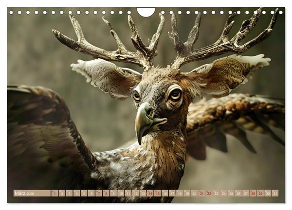 Produktbild: Legend&auml;re Chim&auml;ren - Von unheimlich bis monstr&ouml;s (Wandkalender 2026 DIN A4 quer), CALVENDO Monatskalender