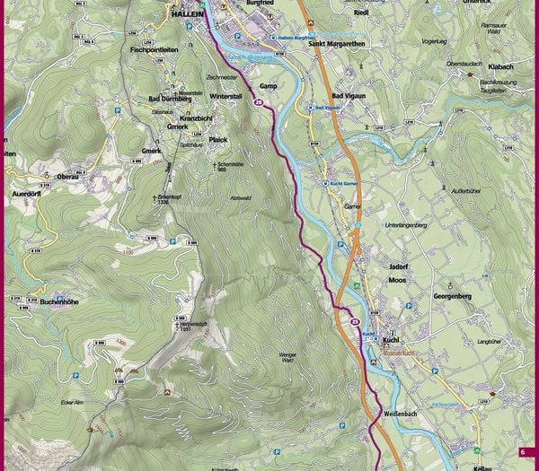 Produktbild: KOMPASS Fahrrad-Tourenkarte Alpe Adria Radweg 1:50.000